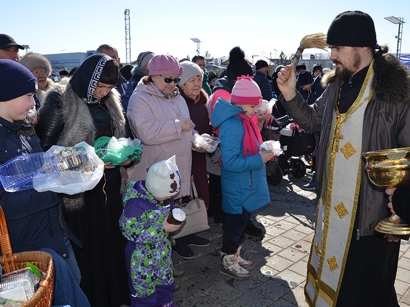 В Мегионе готовятся к празднованию Светлого Христова Воскресения.