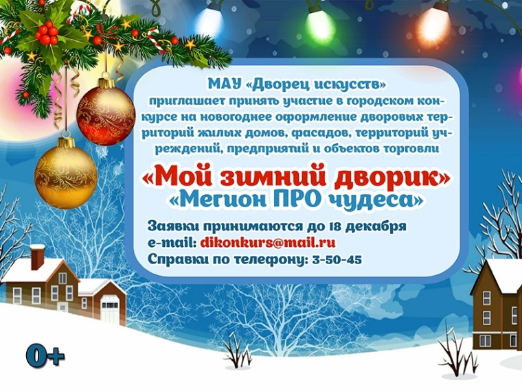 Дворец искусств проводит конкурс на самое оригинальное украшение двора к Новому году. Дворец искусств проводит конкурс на самое оригинальное украшение двора к Новому году.